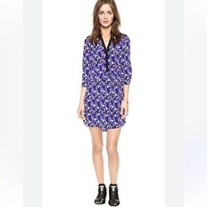Diane Von Furstenberg 100% Silk Floral Freya Dress Size 4
